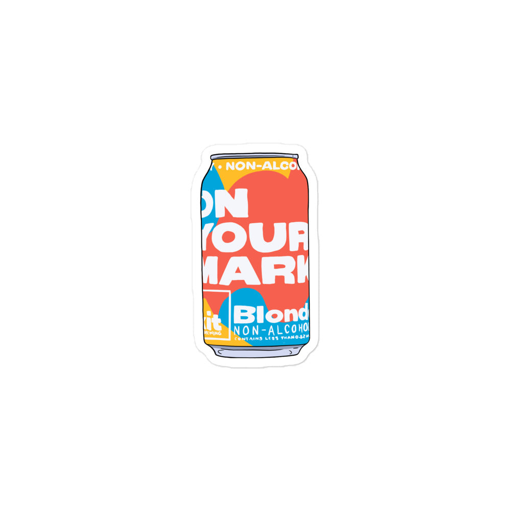 On Your Mark Sticker
