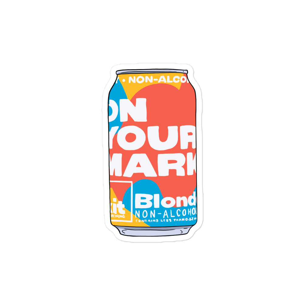 On Your Mark Sticker